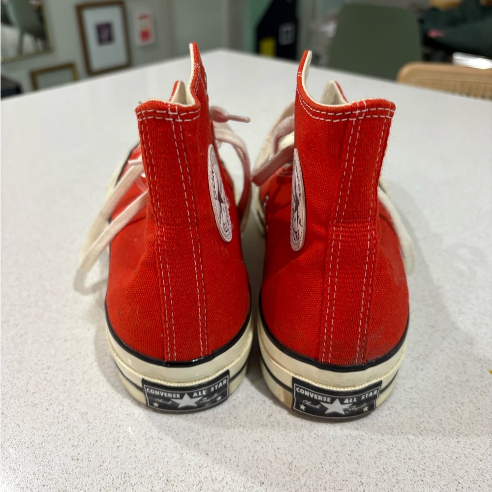 Red High-Top Converse - Picture 4 of 6